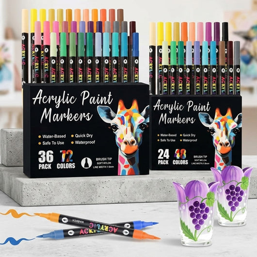 Dual Color Acrylic Paint Markers