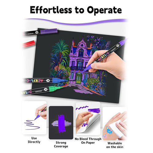 Dual Color Acrylic Paint Markers