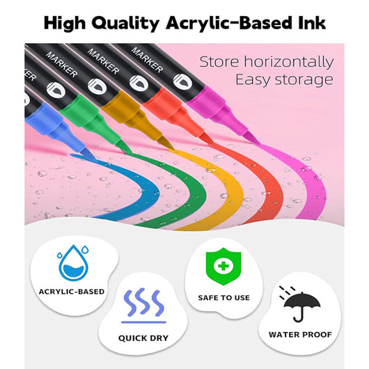 Dual Color Acrylic Paint Markers